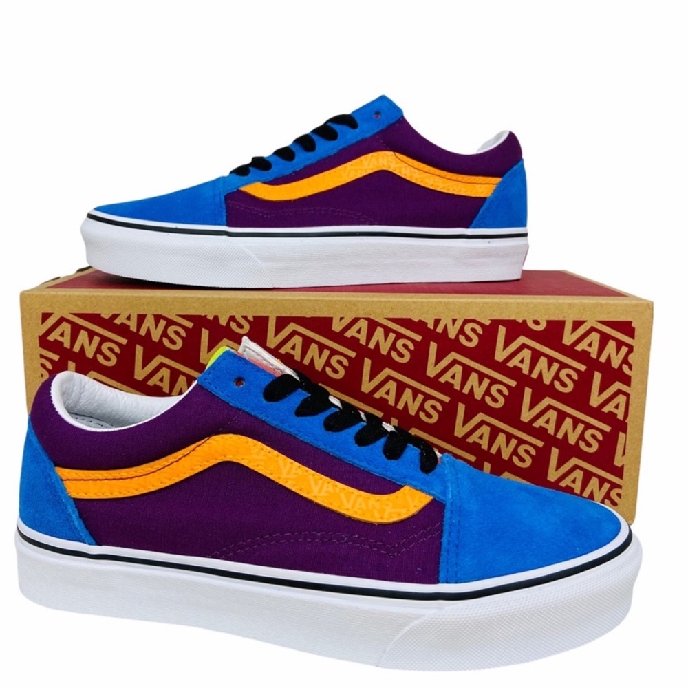 Vans Old Skool Mix & Match Grape Juice & Marigold Women’s 8 Sneakers Shoes